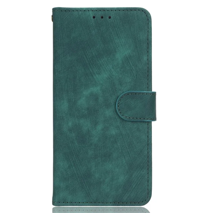 For Samsung Galaxy A14 5G / A14 4G Anti-fall Magnetic RFID Blocking Phone Case PU Leather Phone Cover with Wallet Stand - Green