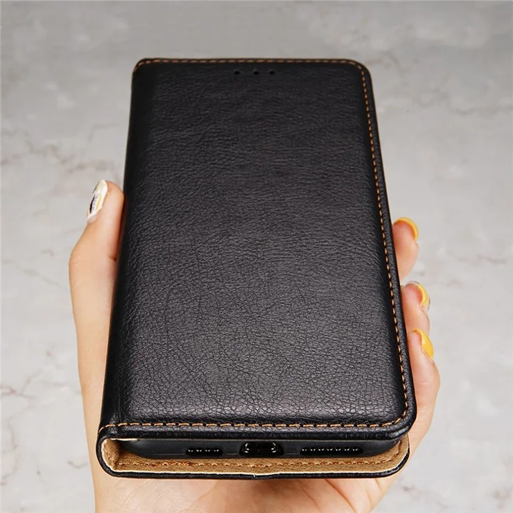 For Motorola Moto G73 5G PU Leather Wallet Phone Case Magnetic Auto-closing Stand Cover - Black