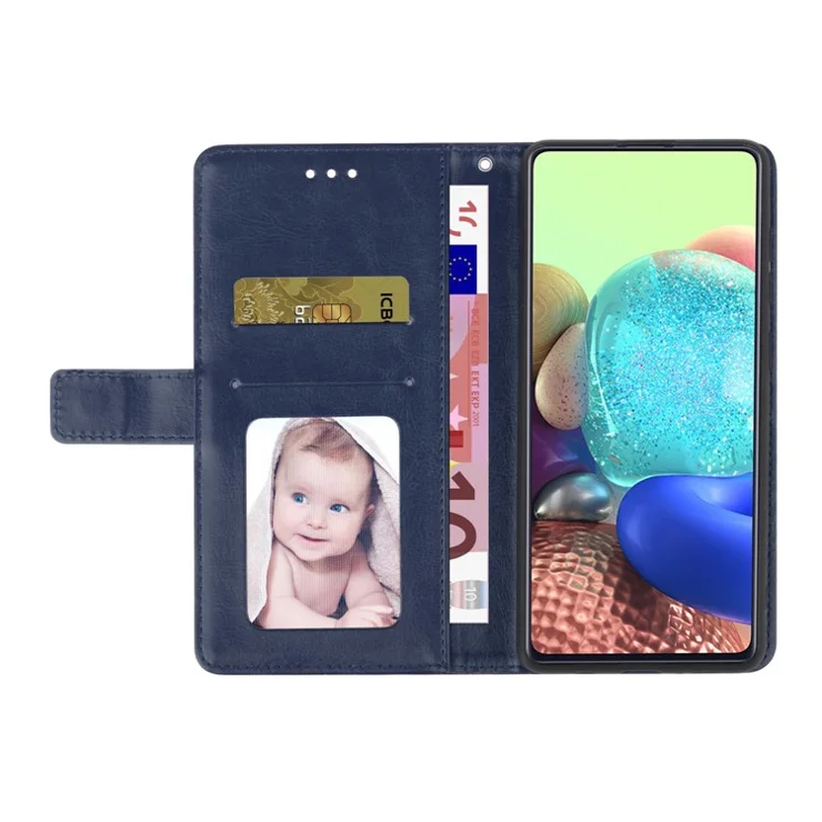 HT01 For Honor Magic5 Lite 5G / X9a 5G Phone Leather Case Imprinted Y-shaped Line Stand Phone Wallet Cover - Blue