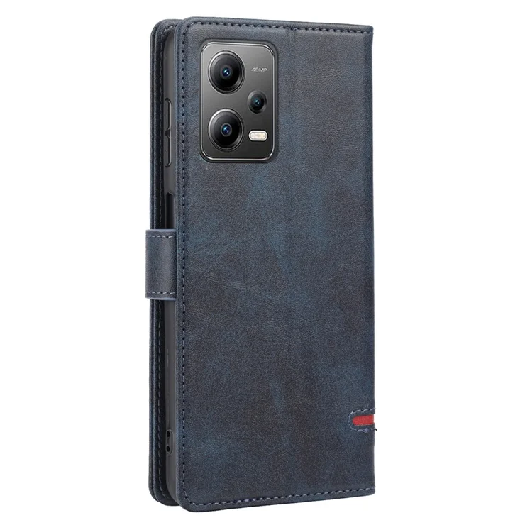 Coque Portefeuille Magnétique Pour Xiaomi Redmi Note 12 Pro – Housse Cuir PU Avec Emplacements Cartes, Support (Bleu)