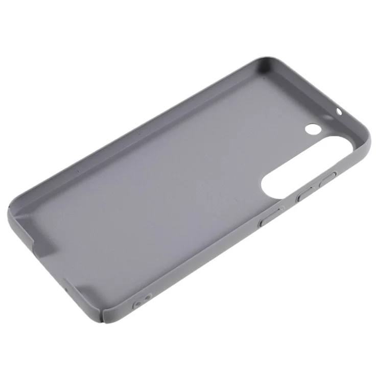 For Samsung Galaxy S22 5G Cell Phone Case Shockproof Matte Texture Anti-scratch Hard PC Phone Cover - Grey
