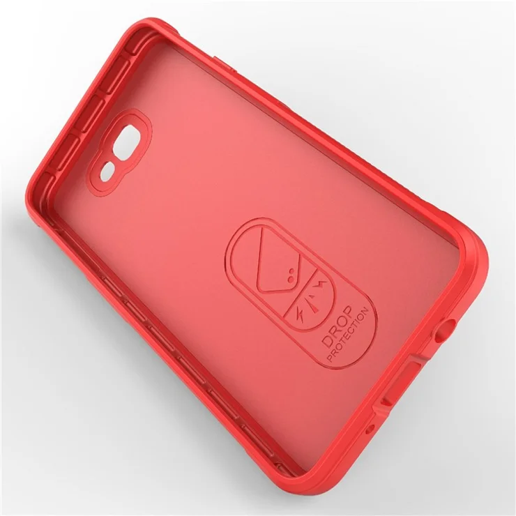 For Samsung Galaxy J7 Prime (2016) / On7 (2016) Anti-Scratch Rugged Phone Cover TPU Back Protector Phone Case - Red