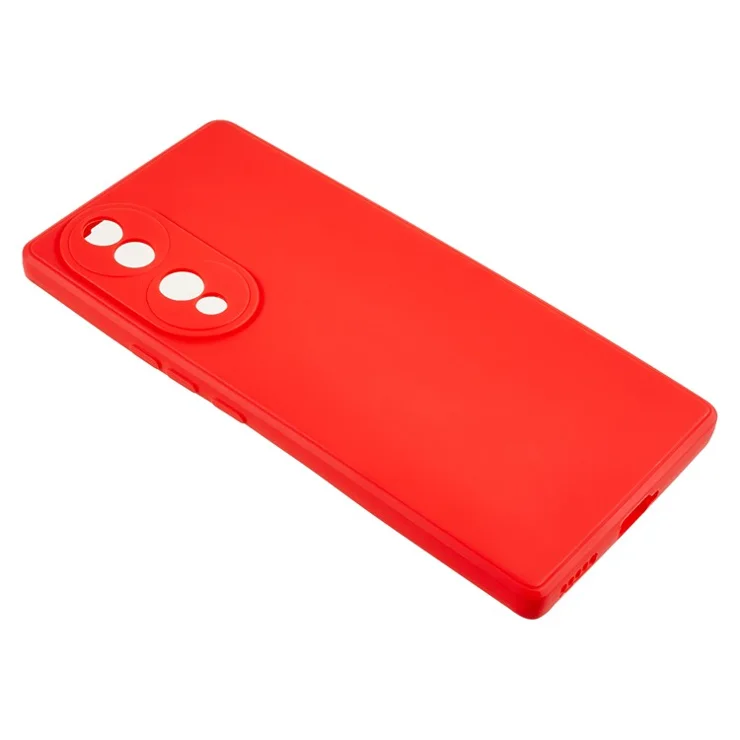 For Honor 70 5G Straight Edge TPU Phone Case Precise Cutout Camera Protection Cover - Red