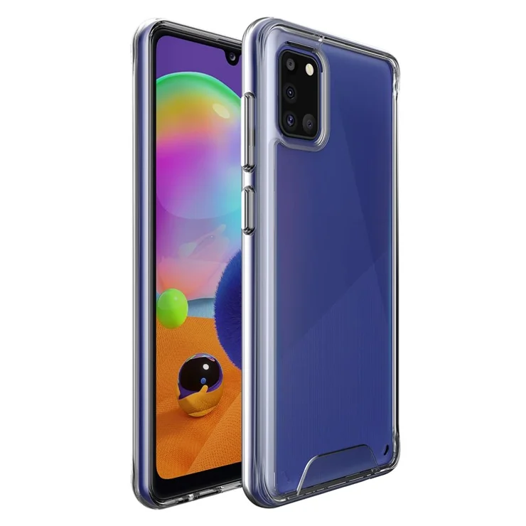 Space Series Back Case for Samsung Galaxy A31 Military Grade Anti-Drop Clear TPU+PC Phone Cover