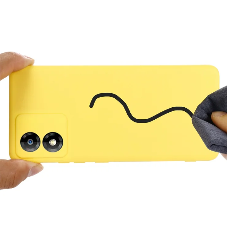 Motorola Moto E13 Hülle Aus Flüssigem Silikon | Kratzfestes Mikrofaserfutter, Stoßsicher & Dünn – In Hellgrün