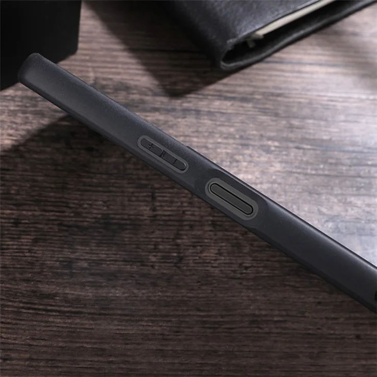 For Sony Xperia 1 V Magnetic Slim Case PU Leather PC TPU Phone Cover Compatible with MagSafe - White