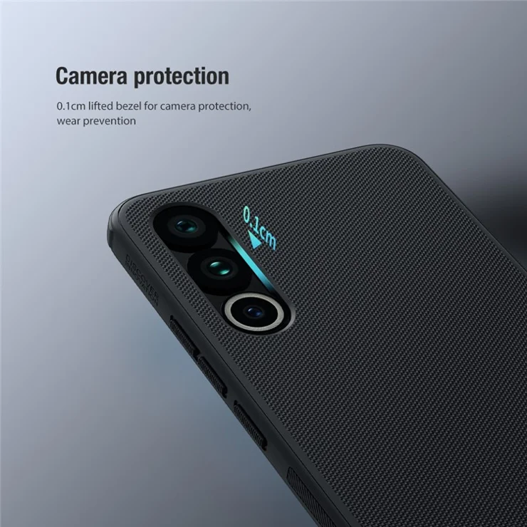 NILLKIN Super Frosted Shield Pro for Meizu 20 Anti-Scratch PC+TPU Phone Case Matte Protective Phone Cover - Blue