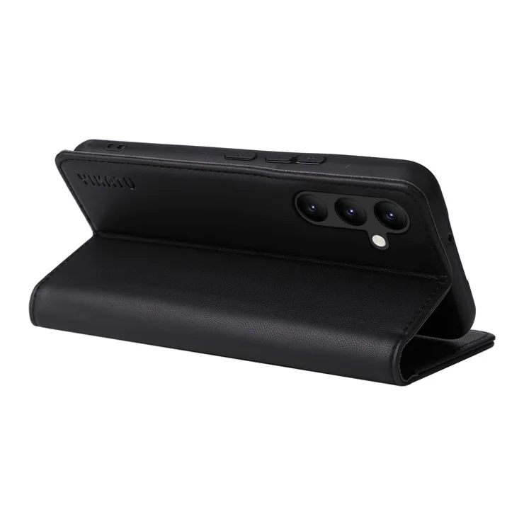 YIKATU YK-001 For Samsung Galaxy A34 5G Wallet Phone Case Magnetic Closure PU Leather Flip Cover - Black