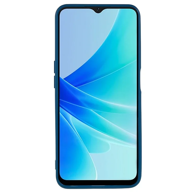 For Oppo A57 4G Straight Edge Soft TPU Case Precise Cutout Anti-scratch Phone Cover - Sapphire