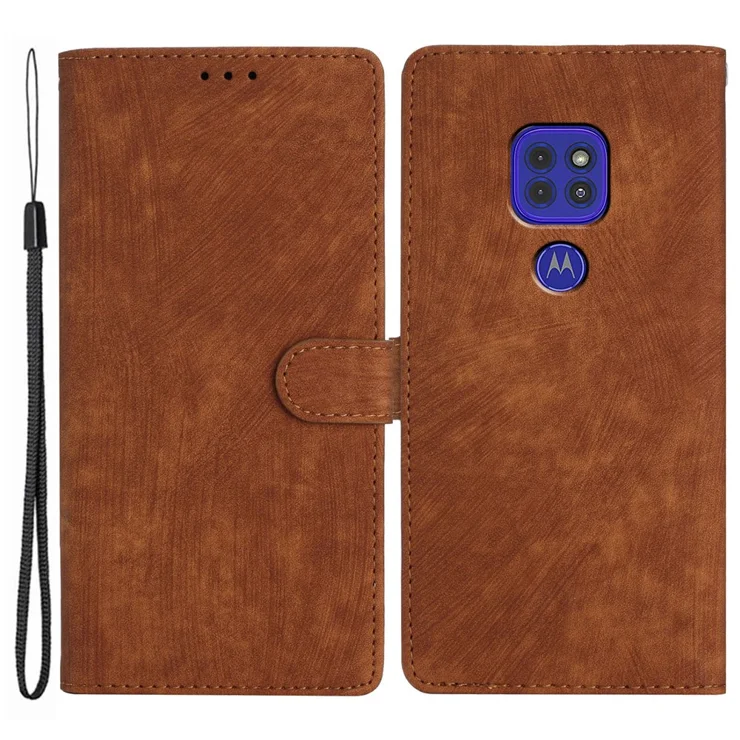For Motorola Moto G9 (India) G9 Play E7 Plus PU Leather