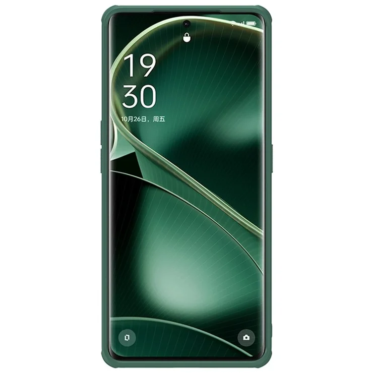 NILLKIN Super Frosted Shield Pro for Oppo Find X6 PC+TPU Phone Case Matte Anti-Drop Cell Phone Cover - Green