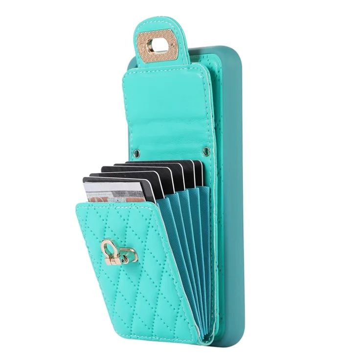 Phone Case for Samsung Galaxy A13 4G / 5G / A04s 4G / A04 4G / M13 5G , PU Leather Coated TPU Card Slot Kickstand Cover - Green