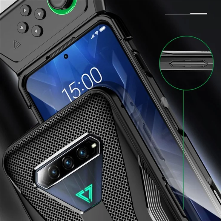 For Xiaomi Black Shark 4 / 4 Pro / 5 RS Soft TPU Drop-proof Case Anti-scratch Textured Back Cover - Blue