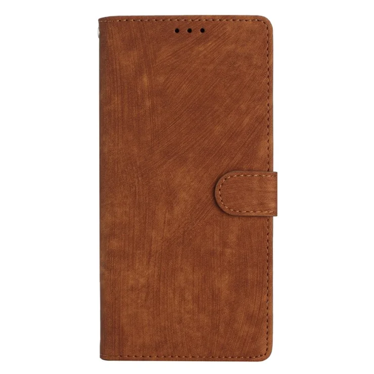 Wallet Phone Case for Xiaomi Redmi Note 12 5G (China) / (India) / (Global) / Poco X5 5G , PU Leather Skin-touch Stand Flip Cover - Brown