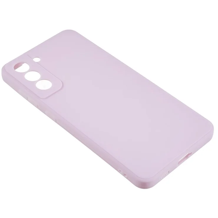 TPU Shockproof Phone Case for Samsung Galaxy S21 4G / 5G Straight Edge Precise Cutout Anti-Scratch Cover - Light Purple