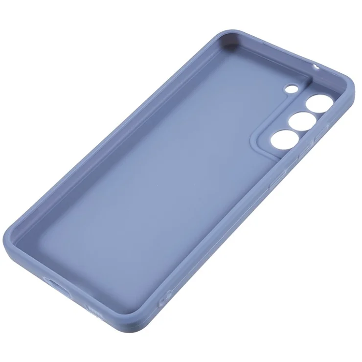 TPU Shockproof Phone Case for Samsung Galaxy S21 4G / 5G Straight Edge Precise Cutout Anti-Scratch Cover - Lavender Grey