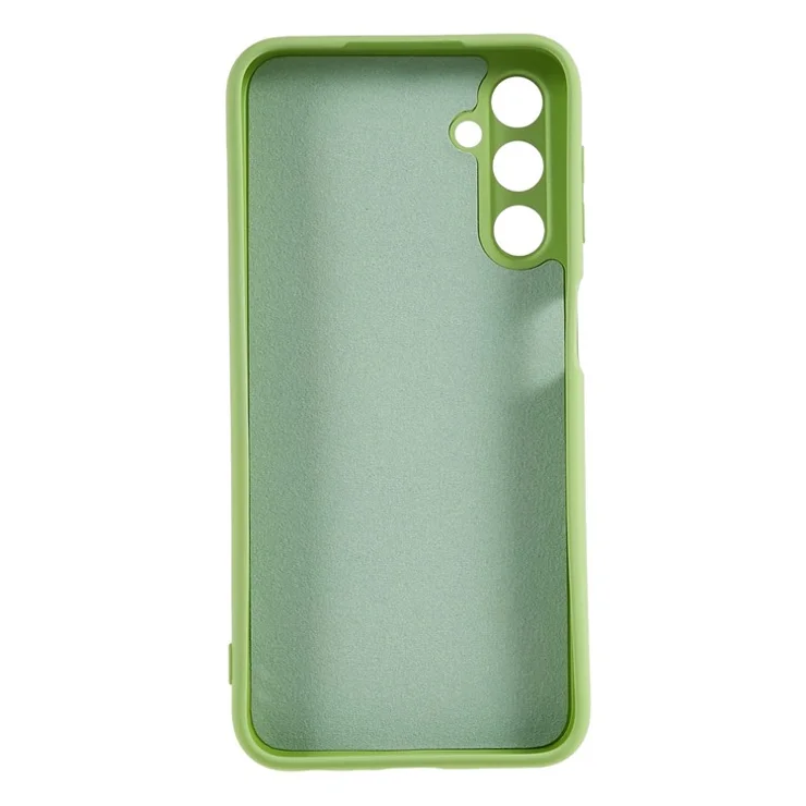 For Samsung Galaxy A24 4G (162.1 x 77.6 x 8.3mm) Anti-Shock Fiber Lining Phone Cover Rubberized TPU Cell Phone Case - Matcha Green
