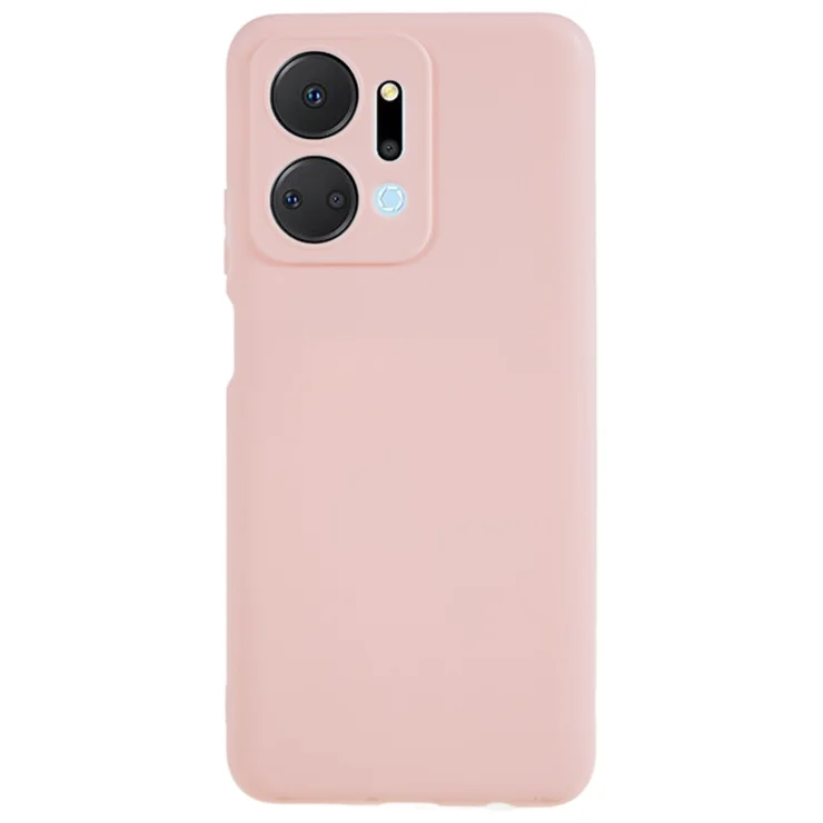 GOKEN Cover In TPU Per Huawei Honor X7a – Custodia Soft Touch Con Bordi Galvanizzati Dorati, Serie Phnom Penh, Antiscivolo, Rosa - 4