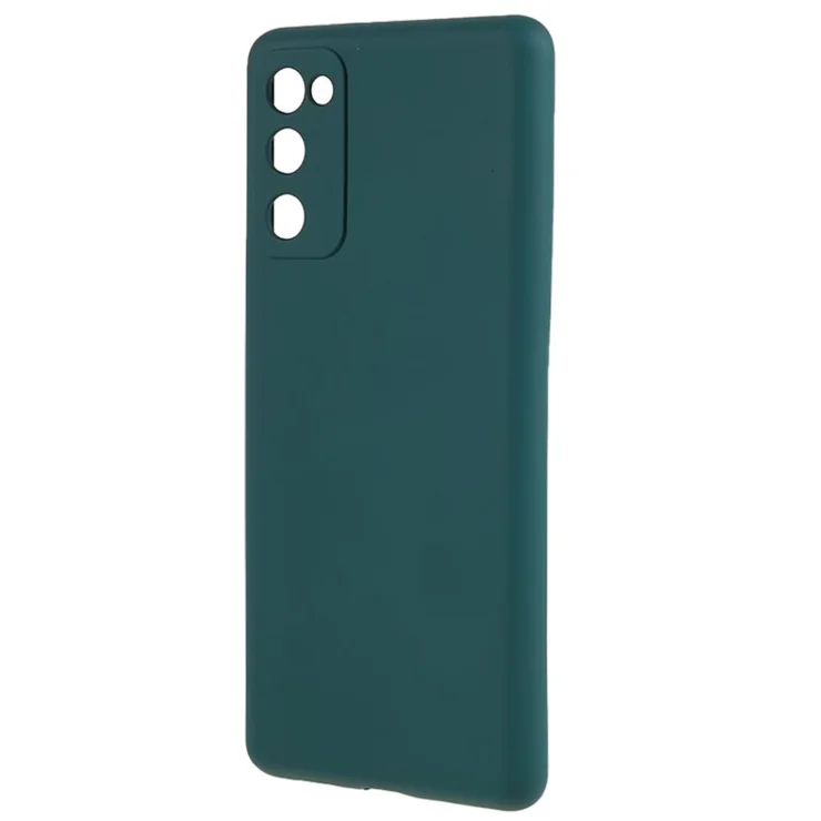 For Samsung Galaxy S20 Lite / S20 FE / S20 FE 5G / S20 FE 2022 Fiber Lining Rubberized TPU Cover Phone Case - Army Green