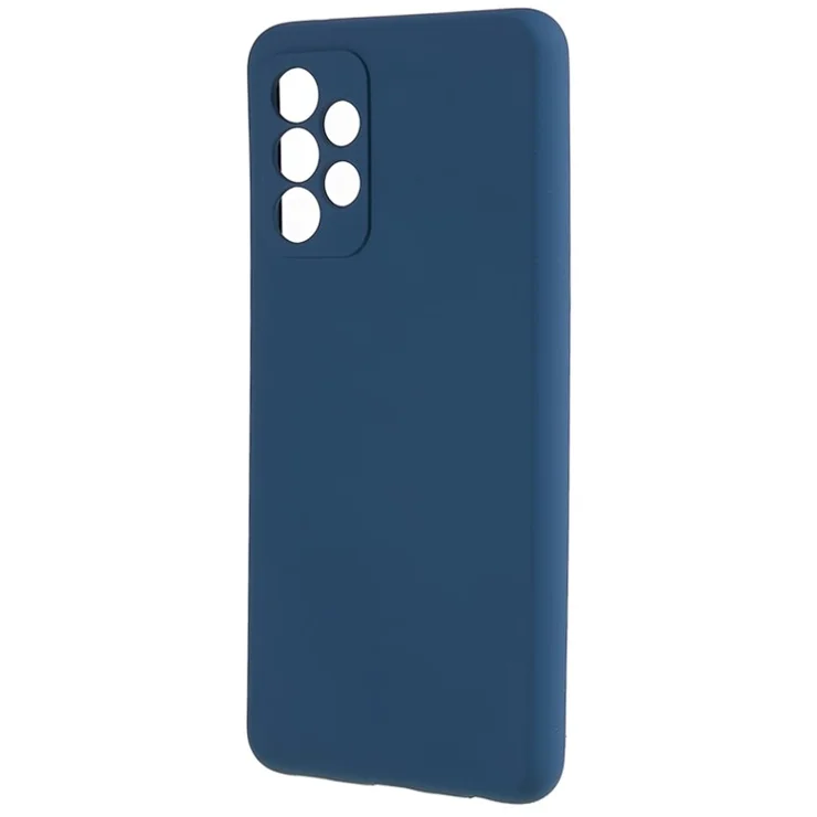 For Samsung Galaxy A52 4G / 5G / A52s 5G Rubberized Phone Case Fiber Lining TPU Back Cover - Sapphire
