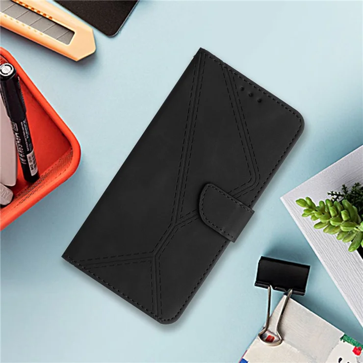 For Samsung Galaxy A23 4G / A23 5G (Global Version) / M23 5G / F23 5G / M13 4G Wallet Phone Case HT05 PU Leather Cover - Black
