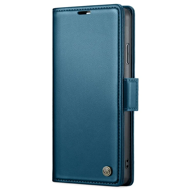 For iPhone 11 Leather Case CASEME 023 RFID Blocking 3 Card Slot Mobile Cover - Blue