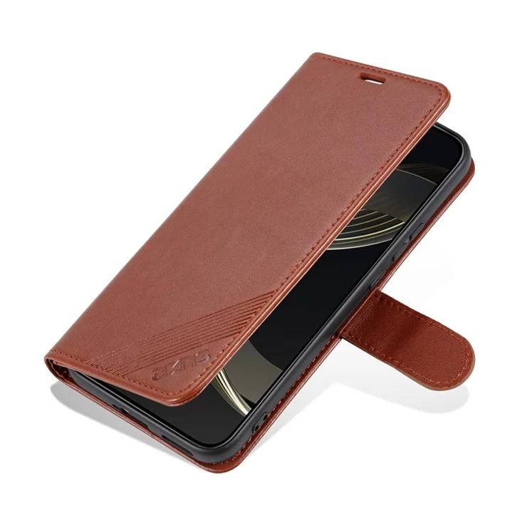 AZNS For Huawei nova 11 Pro / nova 11 Ultra Mobile Phone Case TPU+PU Leather Protective Cover Wallet Phone Shell - Brown