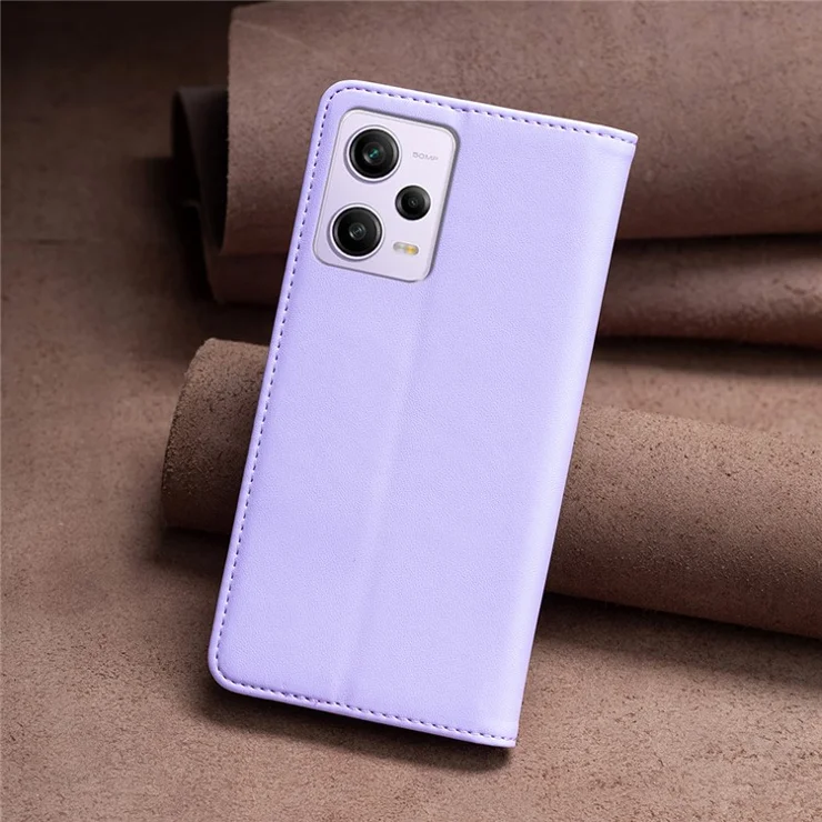 Stand Case for Xiaomi Redmi Note 12 Pro 5G / 12 Pro Speed 5G / Poco X5 Pro 5G BINFEN COLOR BF18 Leather Card Holder Phone Cover - Purple