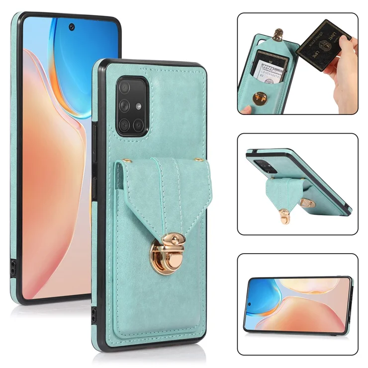 Card Holder A71 Galaxy Case For Samsung Galaxy A71 5G SM-A716 Card
