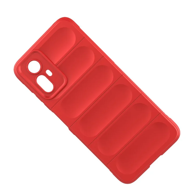 For Xiaomi Redmi Note 12S 4G Phone Shell Soft TPU Cell Phone Case Shock-Absorbed Protective Cover - Red