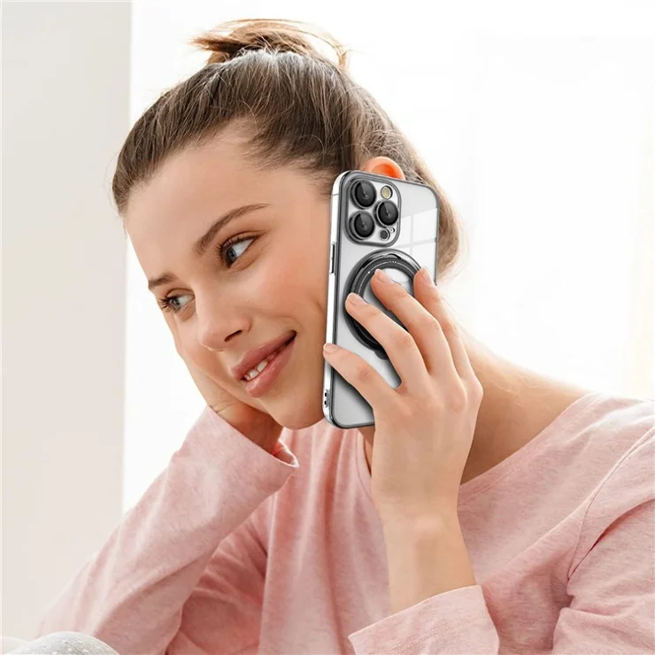 Kickstand Case for iPhone 13 Pro Max 6.7 inch PC+TPU Phone Cover Shockproof Phone Case Compatible with MagSafe - Blue