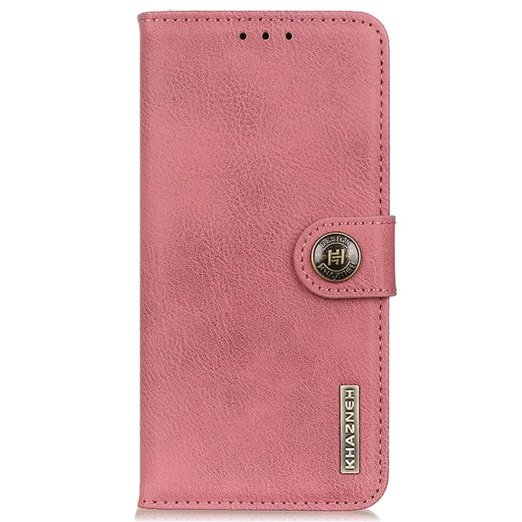 KHAZNEH For Huawei nova 11 Ultra / nova 11 Pro Leather Wallet Shell Cowhide Texture Flip Stand Phone Case - Pink