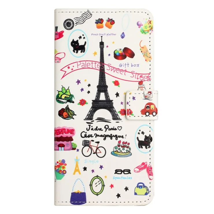For Samsung Galaxy A25 5G (Global) (161.0 x 76.5 x 8.3mm) Leather Wallet Case Pattern Printing Stand Phone Cover - Iron Tower