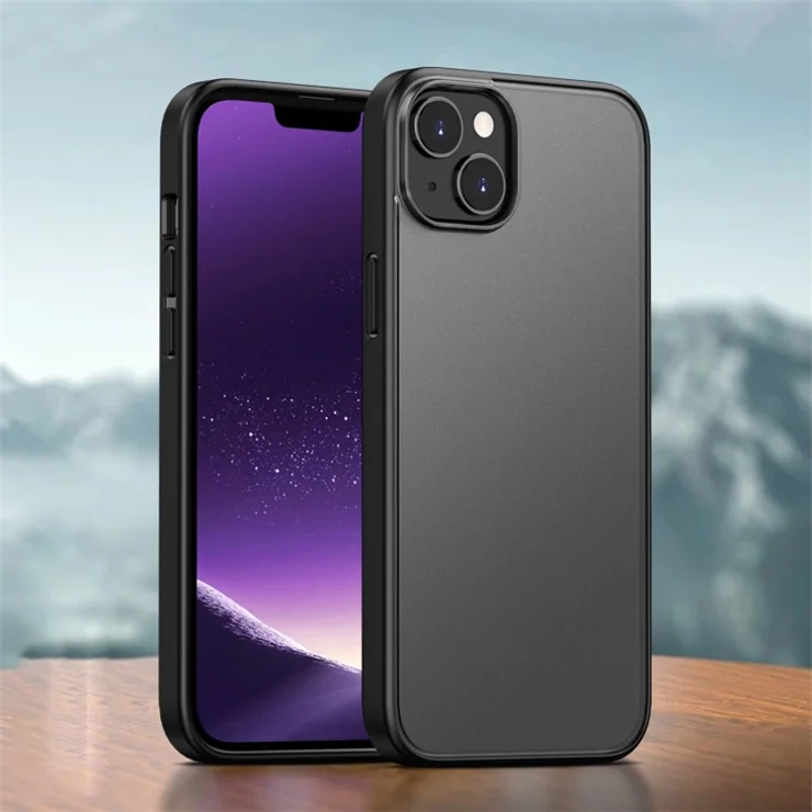 Magic Series for iPhone 14 Plus TPU + PC Phone Case Translucent Matte Anti-Fingerprint Cover - Dark Purple