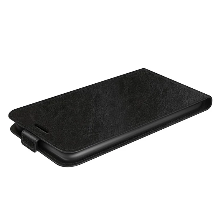 For Xiaomi Redmi Note 12S 4G Vertical Flip PU Leather Phone Case with Card Slot Shock-absorbing Phone Cover - Black