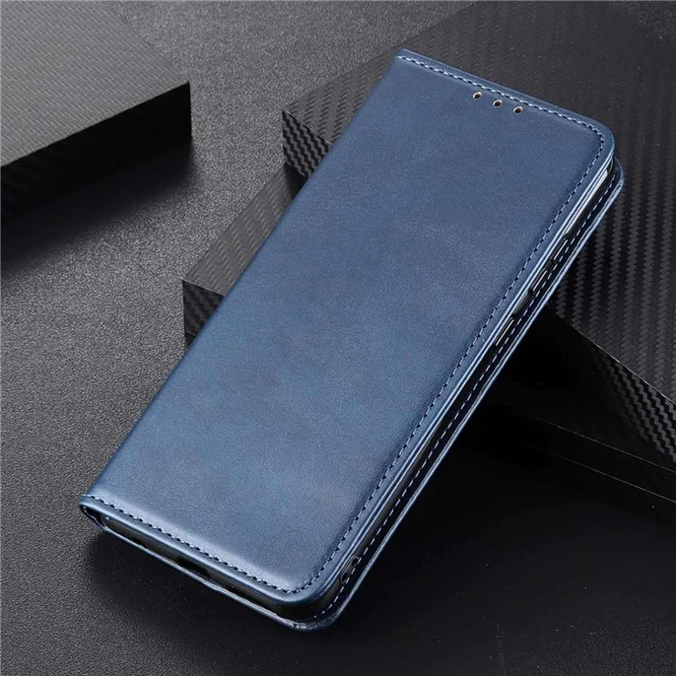 For Oppo Reno10 Pro 5G (Global) / Reno10 5G (Global) Split Leather Case Magnetic Flip Stand Wallet Phone Cover - Blue