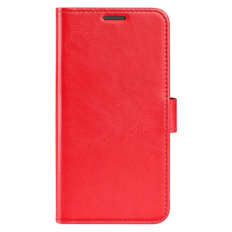 For Nokia G42 Crazy Horse Texture Phone Wallet Case PU Leather Flip Stand Cover - Red