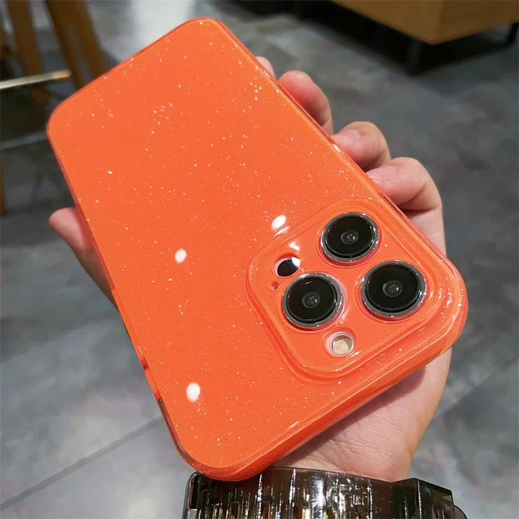 TPU Phone Case for iPhone 13 Pro Sparkling Glitter Design Mobile