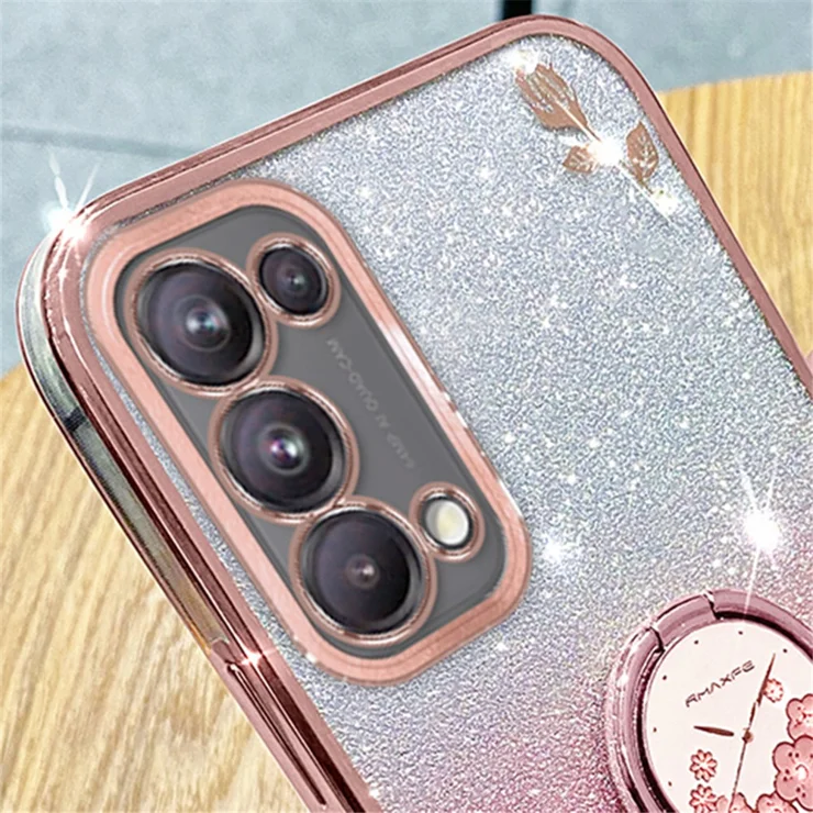 LEMAXELERS Flip Case Für OPPO A54 5G / A74 5G / A93 5G – PU Leder, Blumen-Prägung, Mit Ständer & Magnet