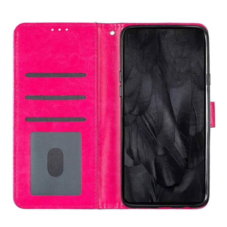 For Google Pixel 8 Pro Glittery PU Leather Stand Phone Case Full Protection Phone Wallet Cover - Rose