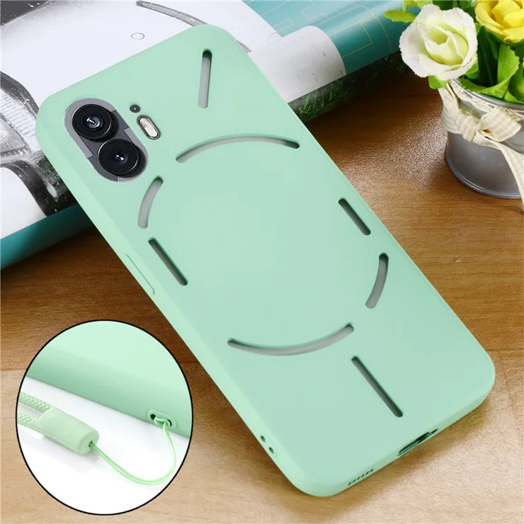 Cell Phone Case for Nothing Phone (2) , Liquid Silicone+Soft Lining Anti-Scratch Cover - Green