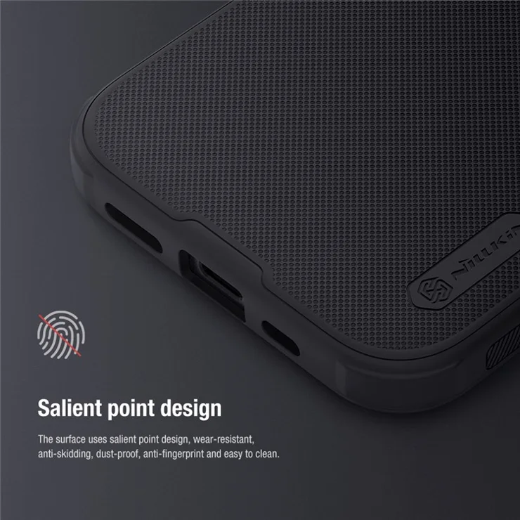 NILLKIN Super Frosted Shield Pro Matte Phone Cover for iPhone 15 PC+TPU Anti-scratch Phone Case - Blue