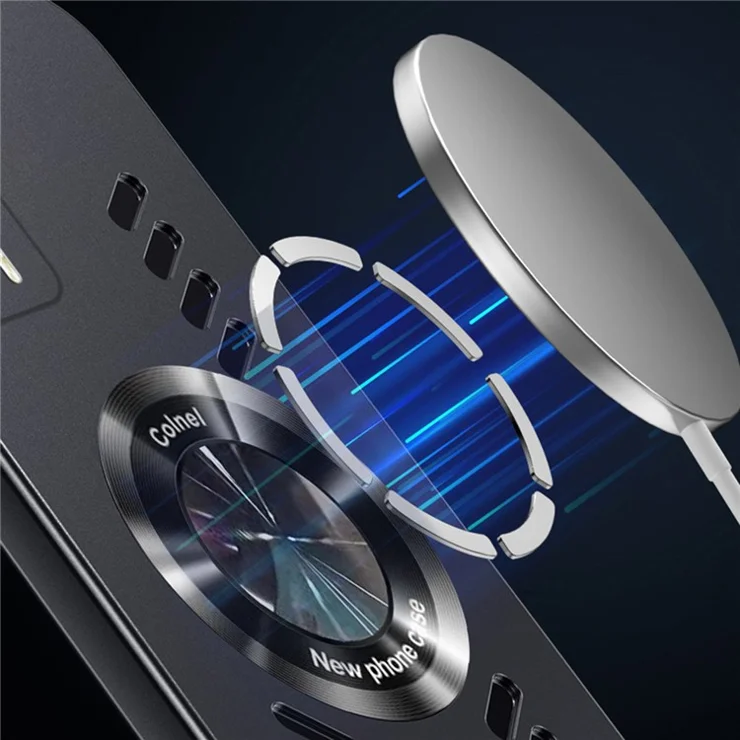 PC+Acrylic Cover for Xiaomi Redmi K60 5G / K60 Pro 5G / Poco F5 Pro 5G Heat Dissipation Holes Phone Case Compatible with MagSafe - Sapphire