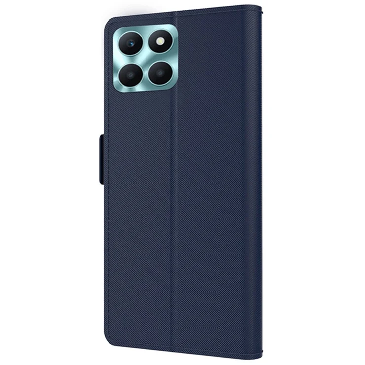 Flip Folio PU Pelle Portafoglio per Honor X7B Cover con chiusura magnetica,tasca con cerniera,con 7 scomparti per carte di credito,con Cinturino da Polso Magnetica Fiore Cover Viola