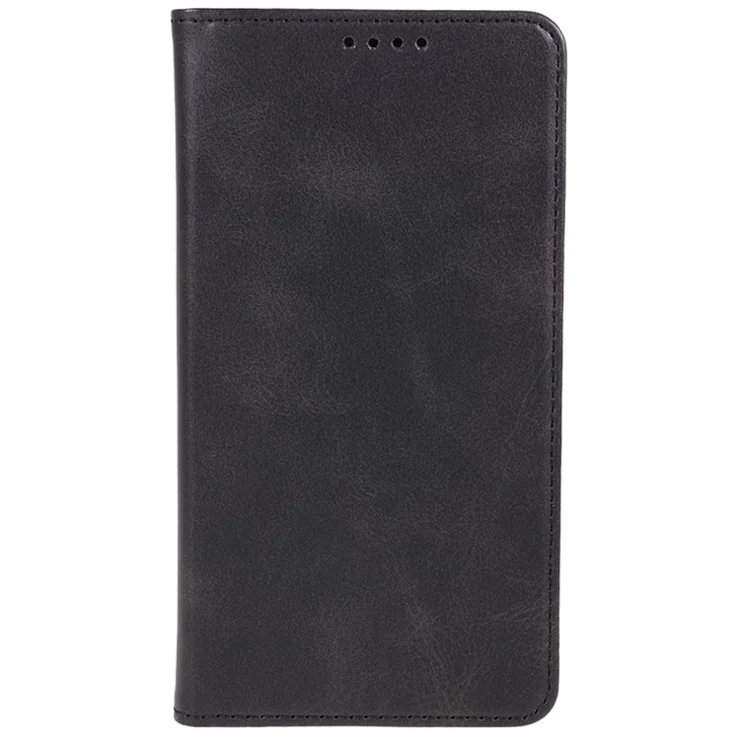 For Motorola Moto G84 5G PU Leather Cell Phone Case Calf Texture Stand Wallet Cover - Black