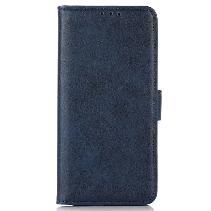 For Honor X6a 4G Phone Case Wallet Stand Anti-Scratch PU Leather Cowhide Texture Cell Phone Cover - Blue