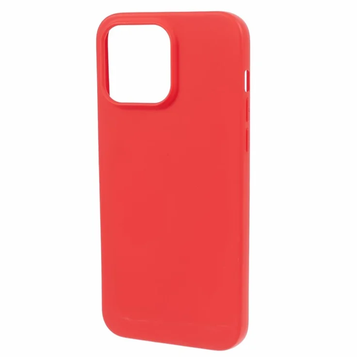 For iPhone 15 Pro Case Matte TPU Shockproof Cover - Red
