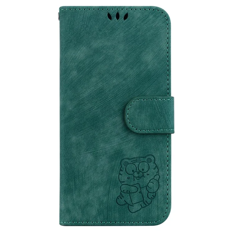 For Realme 11 Pro 5G / 11 Pro+ 5G / Narzo 60 Pro 5G Case Tiger Imprint PU Leather Phone Cover - Green