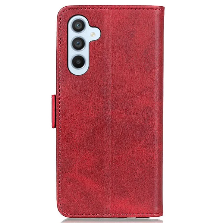 For Samsung Galaxy A05s 4G Case Leather Wallet Stand Cell Phone Cover - Red