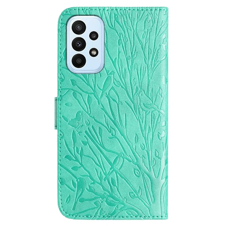 For Samsung Galaxy A23 5G (Global Version) / A23 4G Phone Case PU Leather Wallet Phone Cover - Green